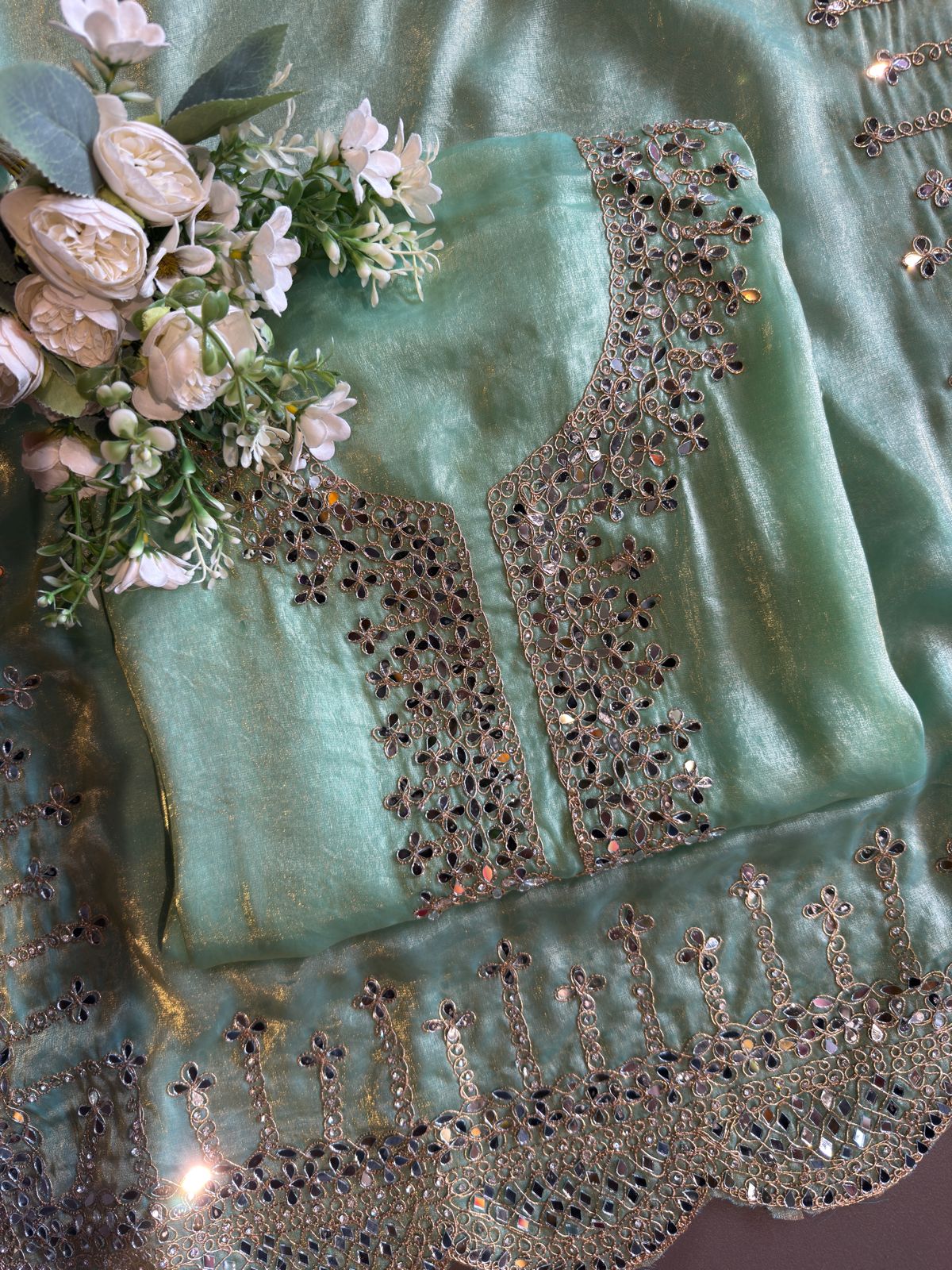 Pure glass tissue shirt